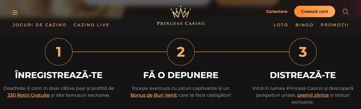 Regístrate en Princess Casino, realiza un depósito y disfruta de 330 giros gratis junto con jackpots y premios diarios